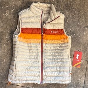 Cotopaxi Fuego down vest, Cream Stripes, L